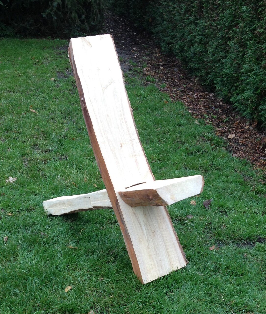 Prototype van een houten stoeltje